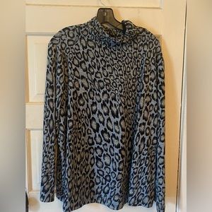 Susan Graver animal print shirt